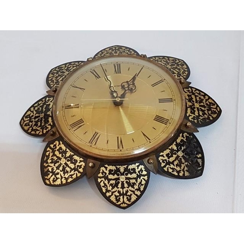 351 - 3 x Retro Metal / Plastic Decorative Wall Clocks *Working when Lotted*