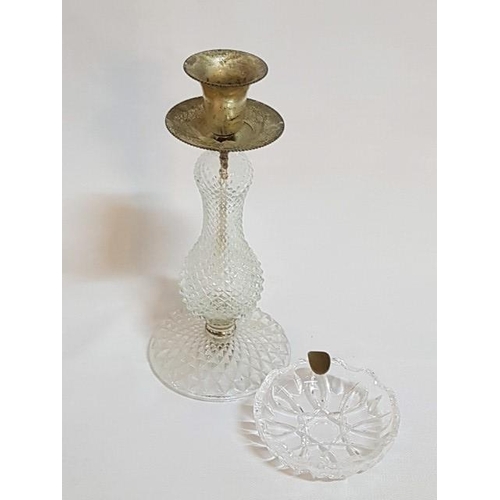 361 - Assorted Collection of Ornaments Home Decor inc; 3 x Ashtrays, Trinket Box, Candle Stick (5)