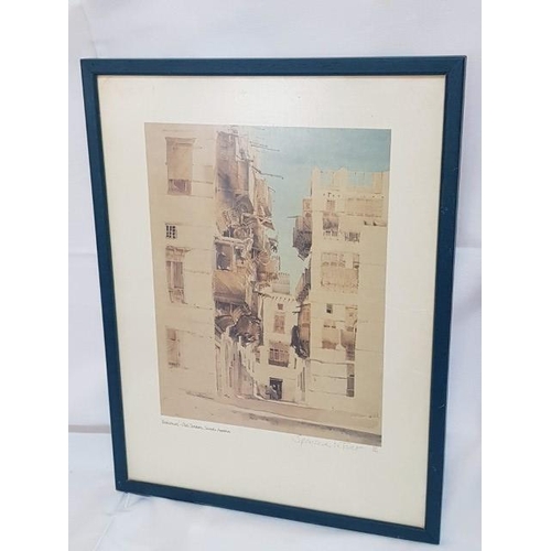 370 - 2 x Saudi Arabia, Old Teddah Prints of Watercolour by Spencer W. Tart in Matching Frames (32 x 42cm ... 