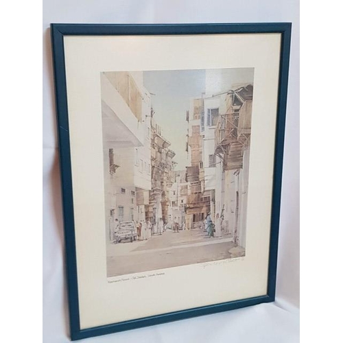 370 - 2 x Saudi Arabia, Old Teddah Prints of Watercolour by Spencer W. Tart in Matching Frames (32 x 42cm ... 