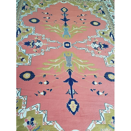 372 - Large Carpet in Fall Colours and Geometric Pattern (200 x 300cm)