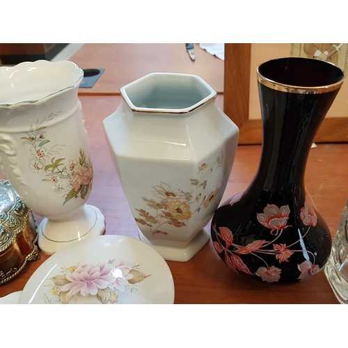 392 - Collection of Decorative Vases, Trinket Boxes and Ornaments (x14)