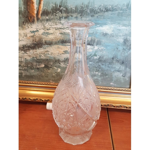 395 - 3 x Glass Decanters (A/F)