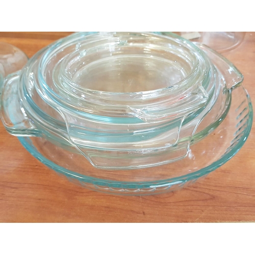 397 - Collection of Cooking / Serving Glass Dishes and Bowls inc; 7 x Pyrex Dishes with Large Glass Storag... 