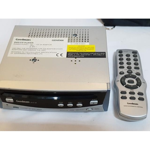 532 - Home and Go DVD / CD Player, Model GDVD66 with Accessories Case and Manual Instruction (Un-Tested)