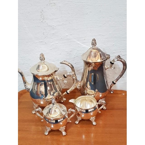 59 - Vintage Silver Plated Coffee / Tea Set inc; Coffee Pot, Tea Pot, Sugar Bowl and Milk / Cream Jug (x4... 