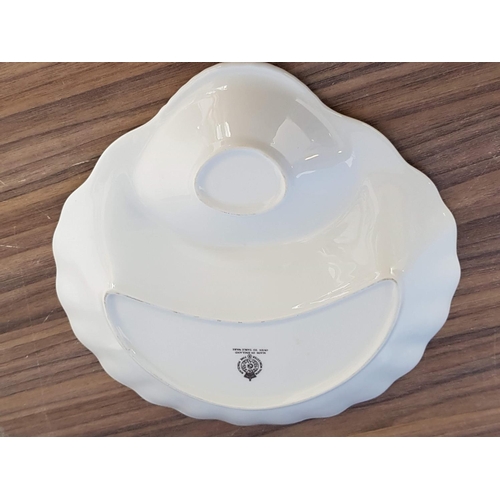 464 - Royal Worcester Fine Porcelain Snack Dish (Approx 28 x 29cm)