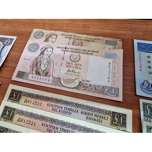 368c - Collection of Assorted Cypriot / Cyprus Bank Notes; £20 (1992), £10 (1978 x 2, 1977, 1997) and £1 (1... 