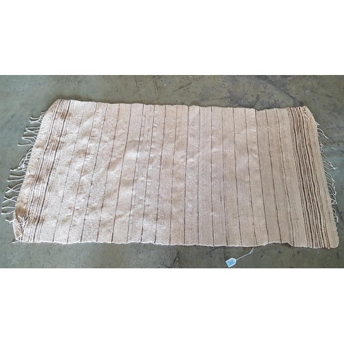 844 - Jute Wall Décor / Carpet in Palette of Beige Colours (150 x 75cm)