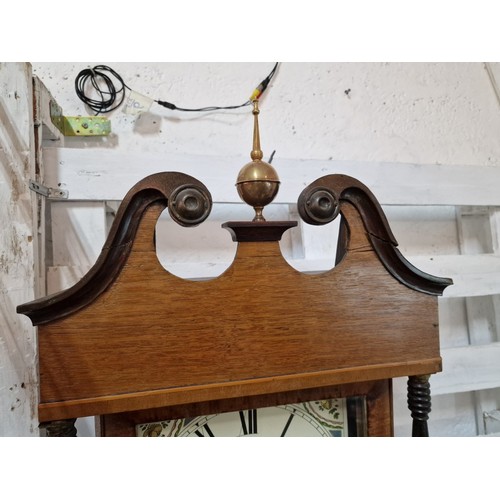 99A - 19th Century Mahogany Grandfather / Longcase Clock by 'R Summerhayes, Ilminster', UK. The Hood with ... 