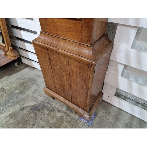 99A - 19th Century Mahogany Grandfather / Longcase Clock by 'R Summerhayes, Ilminster', UK. The Hood with ... 