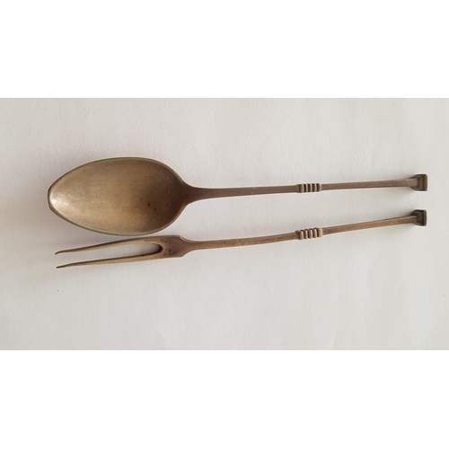 332 - 6 x Vintage Silver (800) Tea Spoons and 3 x Cake Forks