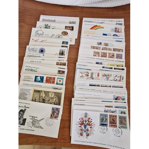 204 - Collection of Approx. 60 x Vintage (1980's) Cyprus First Day Covers