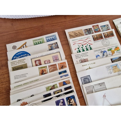 205 - Collection of Approx. 60 x Vintage (1980's) Cyprus First Day Covers