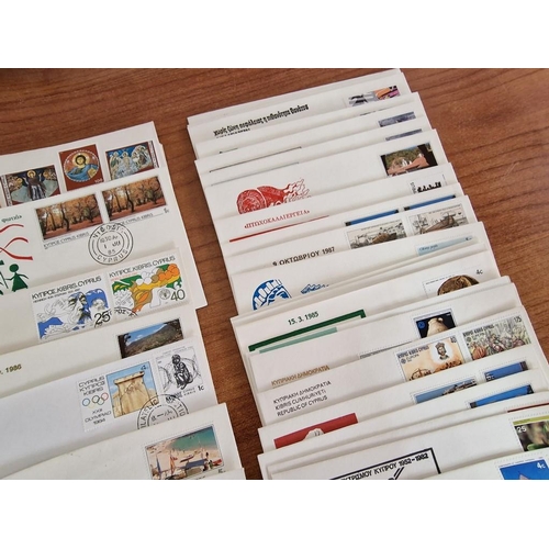 205 - Collection of Approx. 60 x Vintage (1980's) Cyprus First Day Covers