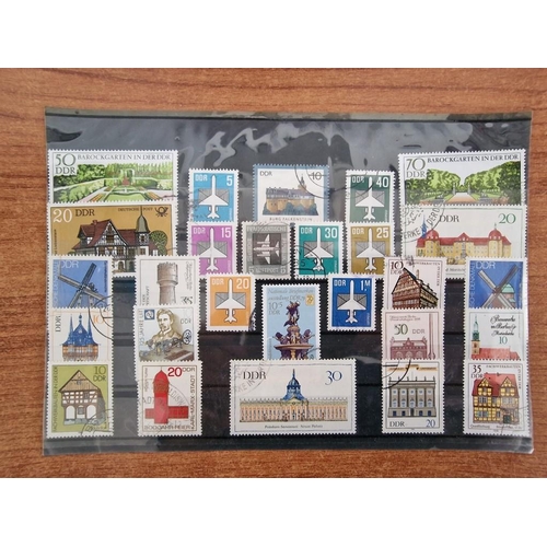 207 - Collection of Assorted Stamps, Mostly German, on 13 x Stock Cards