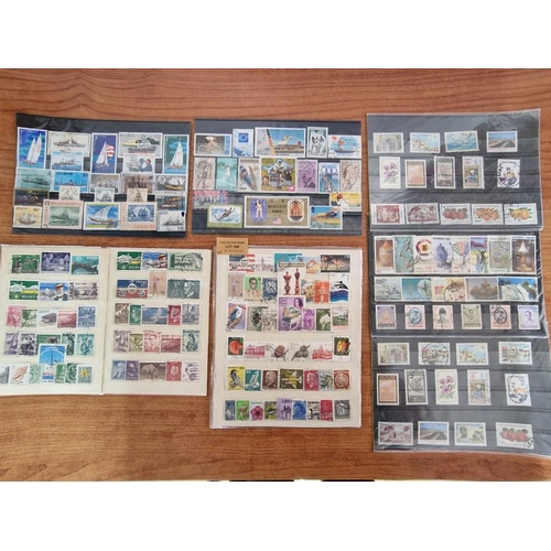 208 - Collection of Assorted World Stamps, on 8 x Stock Cards