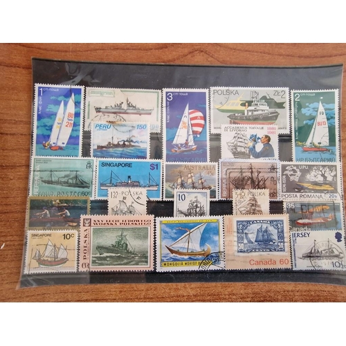 208 - Collection of Assorted World Stamps, on 8 x Stock Cards