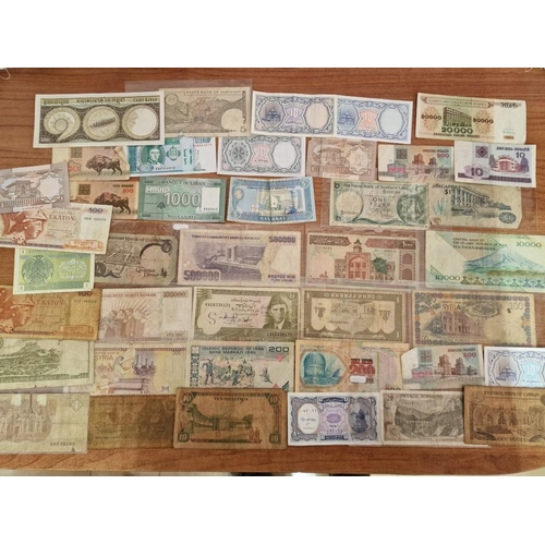 212 - Collection of Approx. 40 x Assorted World Bank Notes