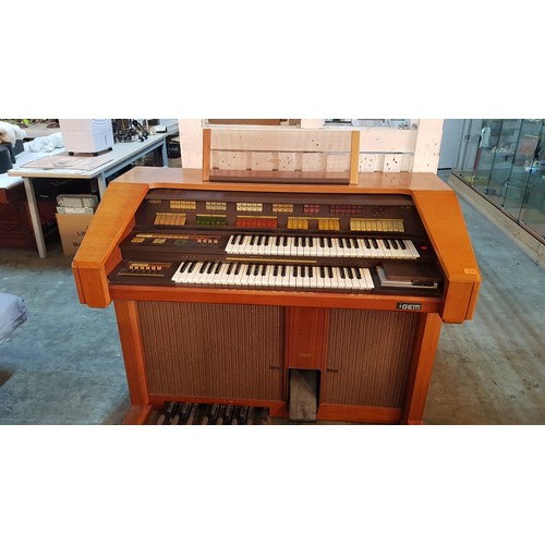 133 - GEM MOD G120 Electric Organ with Stool (Untested)