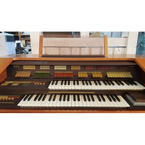 133 - GEM MOD G120 Electric Organ with Stool (Untested)