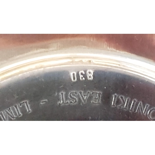 120 - Silver (.830) Dish (Ø10cm) with Commemorative Engraining for the Rotary Clubs, Total Weight 35gr