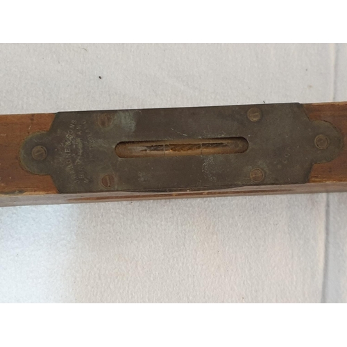 163 - Vintage J. Rabone & Sons Spirit Level Warranted (Correct Spirit Level Birmingham, Made in England)