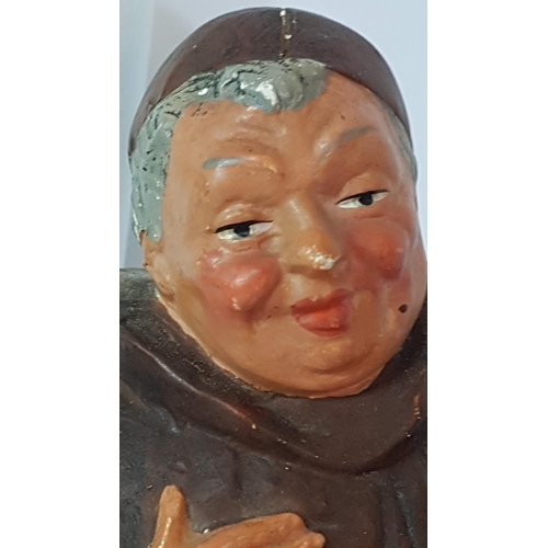 177 - Vintage Ceramic Figurine of Monk with Large Beer Stein (H:20cm)