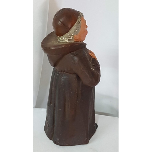 177 - Vintage Ceramic Figurine of Monk with Large Beer Stein (H:20cm)