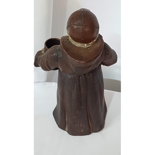 177 - Vintage Ceramic Figurine of Monk with Large Beer Stein (H:20cm)