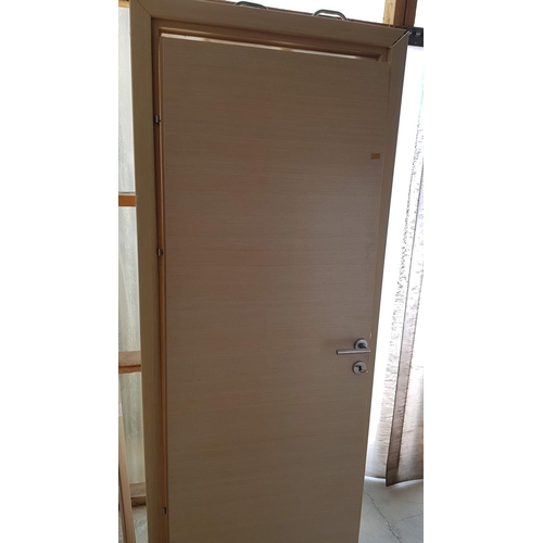 224 - Interior Door in Beige Colour with Key (Door: 209cm x 78.3cm)