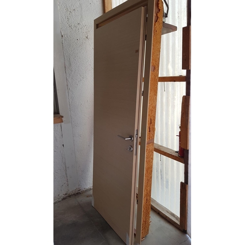 224 - Interior Door in Beige Colour with Key (Door: 209cm x 78.3cm)