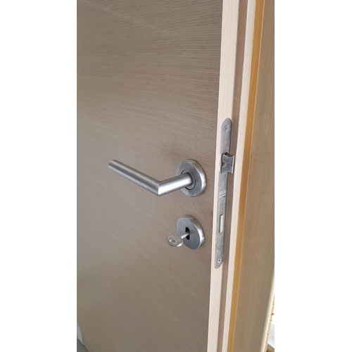 224 - Interior Door in Beige Colour with Key (Door: 209cm x 78.3cm)