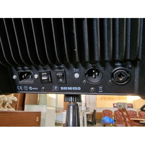 130B - Mackie SRM150 Compact Active Monitor with Stand and XLR Cable