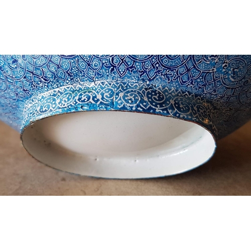 156 - Enameled Dishes with Oriental Pattern Gondola Bowl (10 x 14 x 16cm) & Gondola Dish (11 x 20 x 2.5cm)