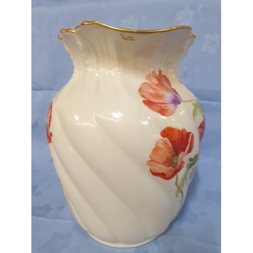 94 - Antique a Lanternier Limoges (Made in France) Porcelain Pitcher (Hallmarked 1897 - 1914) Hand Painte... 