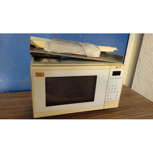 96 - Microwave Neff White Integrated (38cm) *Working when Lotted*