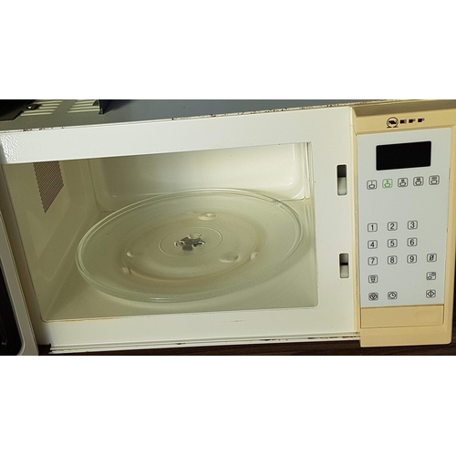 96 - Microwave Neff White Integrated (38cm) *Working when Lotted*