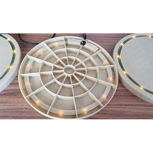 80 - Outdoor / Garden Round Panel Lights (5 x Ø40cm each), (Tested-Working when Lotted )