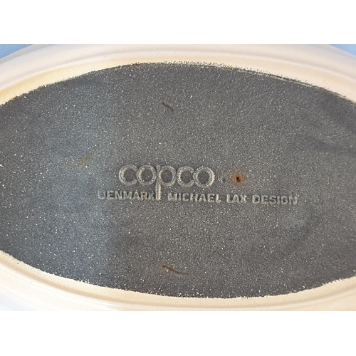 114 - Copco of Denmark Cast Iron Cookware; 3 x Oven Dishes (16 x 30cm, 17 x 31cm and 23.5 x 41cm) and 2 x ... 