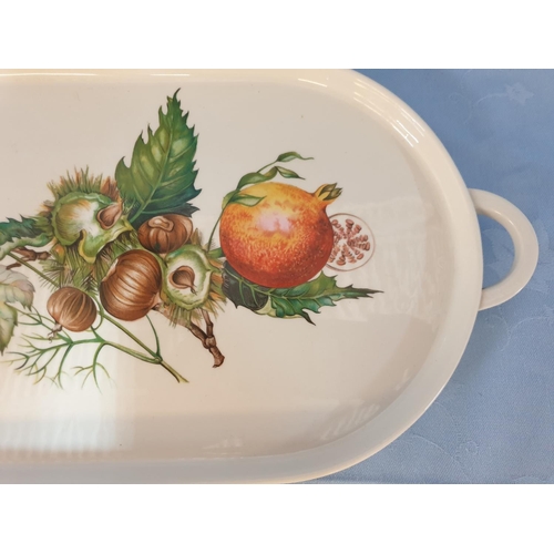 154 - Villeroy & Boch Septfontaines Oblong Porcelain Twin Handles Tray (36 x 19.5cm)