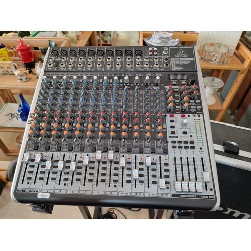 130A - Behringer Xenyx QX 2442USB 24 Channel Mixer, Together with Thomann Heavy Duty flight Case, Mighty Br... 