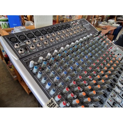 130A - Behringer Xenyx QX 2442USB 24 Channel Mixer, Together with Thomann Heavy Duty flight Case, Mighty Br... 