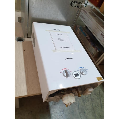 244 - Ermis Instantaneous Gas Water Heater BW264 (Un-Tested) with Aluminum Wall Cover