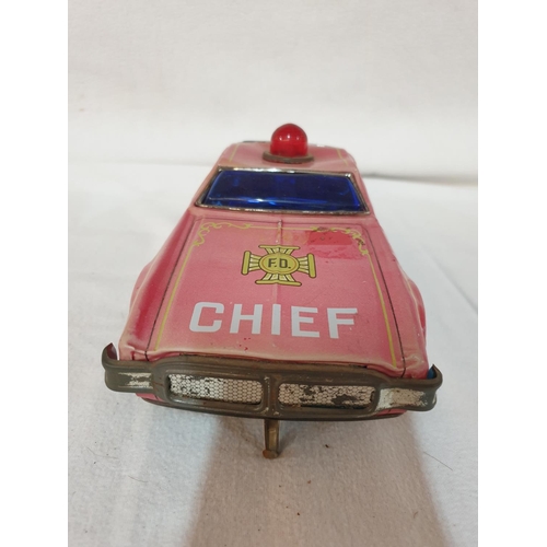 365 - Vintage Mitchblin Non - Fall Mystery, Pump & Co Battery Operated Car SC201 + Scalecraft Lotus