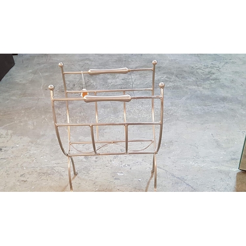 41 - Modern Chrome Magazine Rack