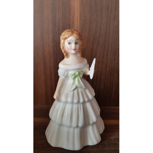 19 - Collection of Porcelain Royal Doulton Doll / Figurines inc; Julie HN2995, H:12, Affection HN2236, H:... 