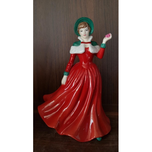 19 - Collection of Porcelain Royal Doulton Doll / Figurines inc; Julie HN2995, H:12, Affection HN2236, H:... 