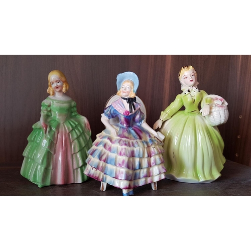 22 - Collection of 8 x Vintage and Retro Porcelain Figurines (H:14 - H:21cm)