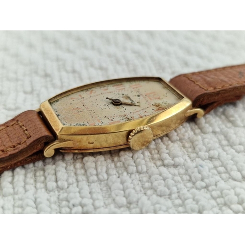 229A - Antique 18ct Gold Longines Wrist Watch, Circa 1920's with Manual Wind Adjustable Movement ** Running... 